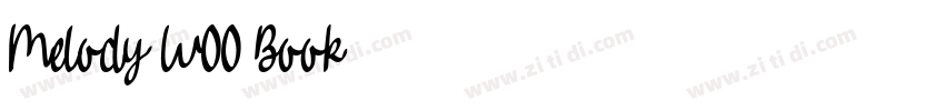 Melody W00 Book字体转换